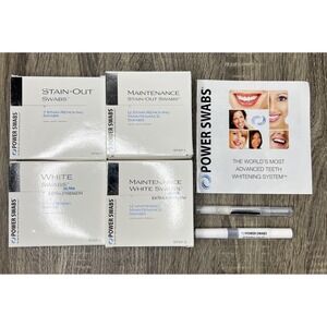 Power Swabs UltraWhite 7-Day Teeth Whitening System + Tooth Gloss New Complete